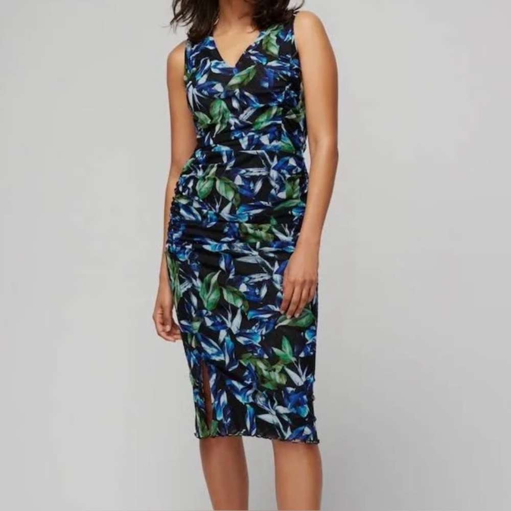White House Black Market Reversible Mesh Midi Dress, Size XS